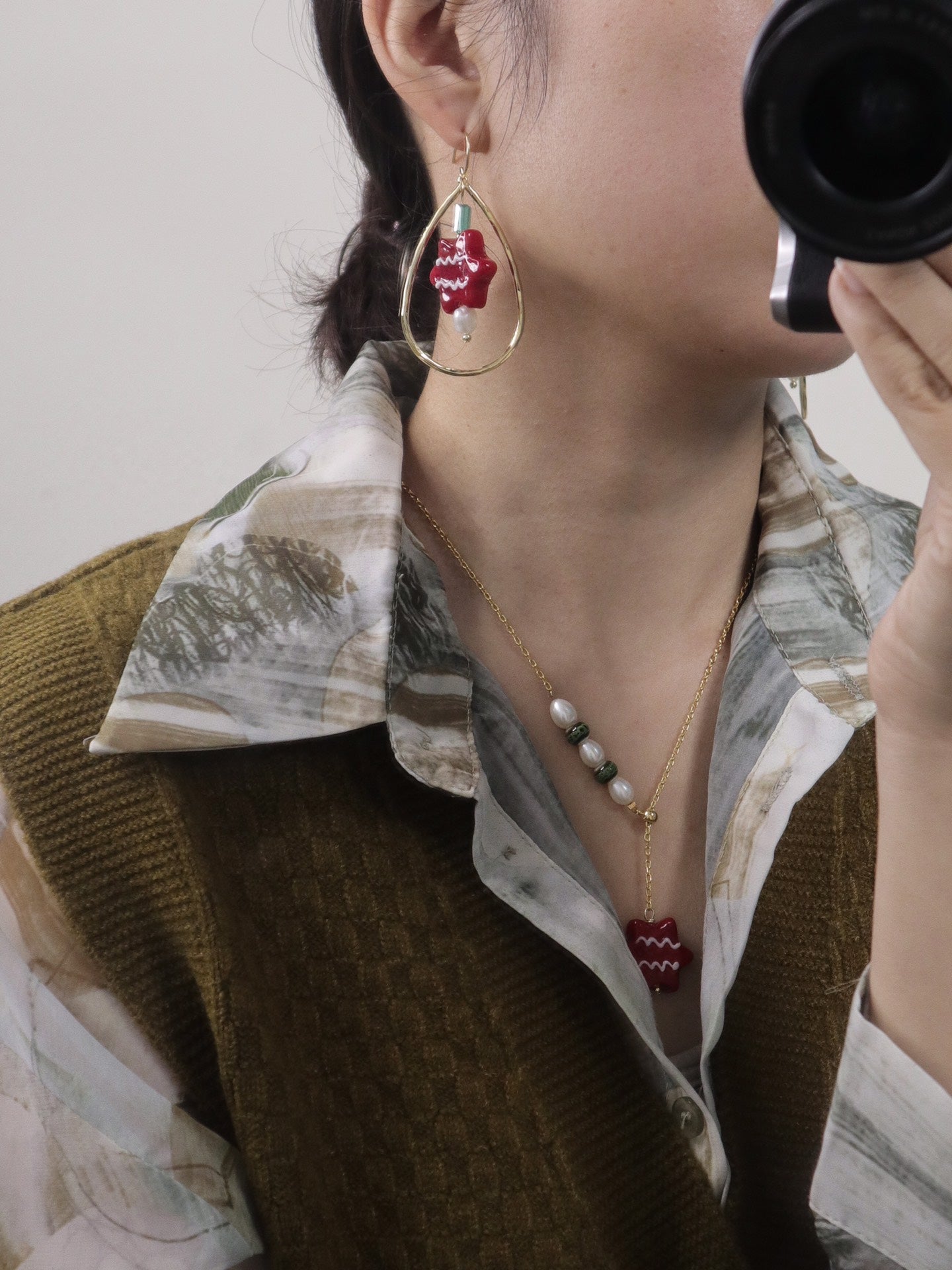 Christmas Gingerbread Necklace