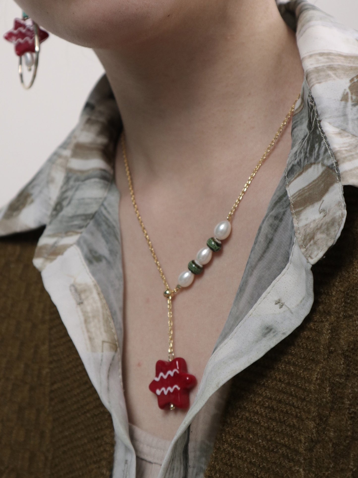 Christmas Gingerbread Necklace
