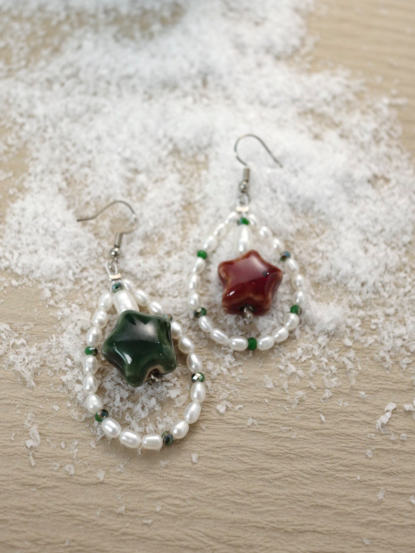 Pentacle Pearl earing